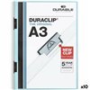 Document Folder Durable Duraclip 60 Blue Transparent A3 (10Units)