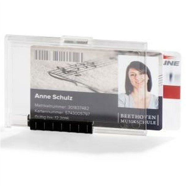 ID card holder Durable Duo Transparent Plastic 5,4 x 8,7 cm (10 Units)