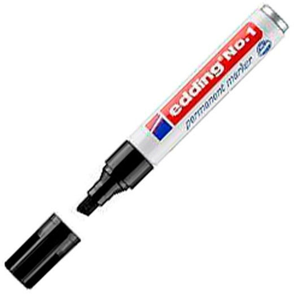 Permanent marker Edding Nº 1 Black (10 Units)