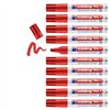 Permanent marker Edding Nº1 Red (10 Units)