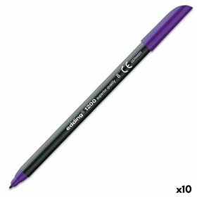 Felt-tip pens Edding 1200 Violet (10 Units)