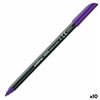 Felt-tip pens Edding 1200 Violet (10 Units)