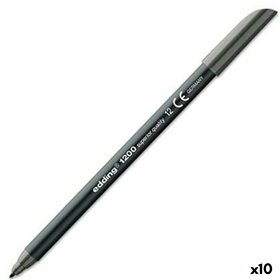 Marker pen/felt-tip pen Edding 1200 Grey (10 Units)