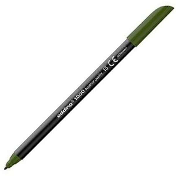 Felt-tip pens Edding 1200 Olive (5 Units)
