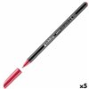 Felt-tip pens Edding 1200 Crimson (5 Units)