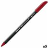 Felt-tip pens Edding 1200 Dark Red (5 Units)