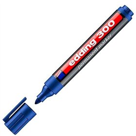 Permanent marker Edding 300 Blue (10 Units)