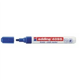 Liquid chalk marker Edding 4095 Blue (10 Units)