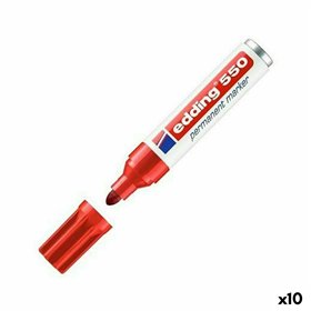 Permanent marker Edding 550 Red (10 Units)
