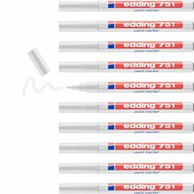 Permanent marker Edding E751 White (10 Units)