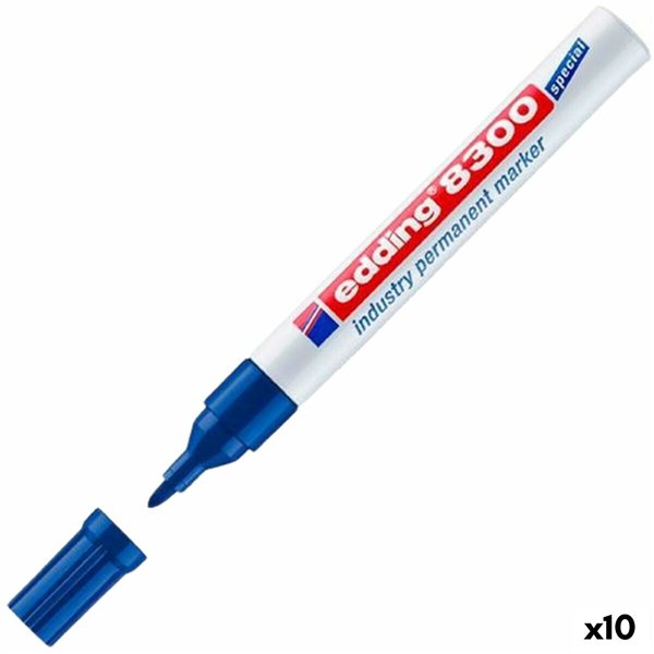 Permanent marker Edding 8300 Blue (10 Units)