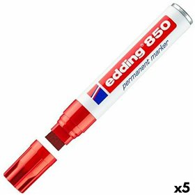 Permanent marker Edding 850 Red (5 Units)