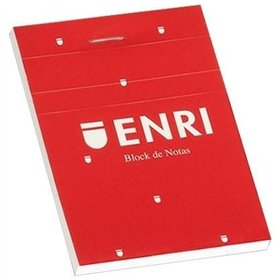 Notepad ENRI Red A5 80 Sheets (5 Units)