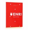 Notepad ENRI Red A7 80 Sheets 4 mm (10 Units)