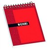 Notepad ENRI Red 1/8 80 Sheets 4 mm (10 Units)