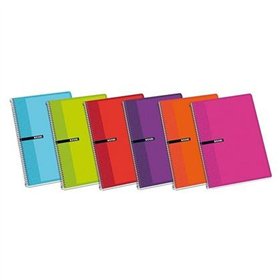 Notebook ENRI Multicolour Din A4 80 Sheets (5 Units)