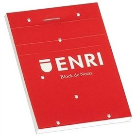 Notepad ENRI Red A4 80 Sheets (5 Units)