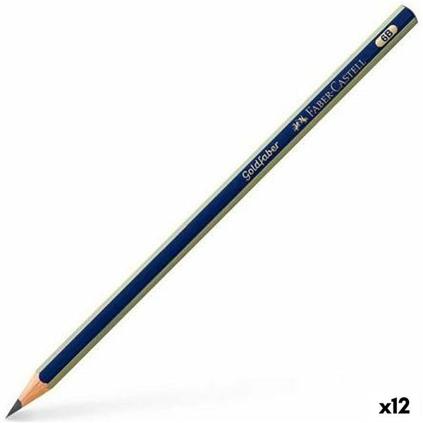 Pencil Faber-Castell GoldFaber 1221 Hexagonal 6B (12 Units)