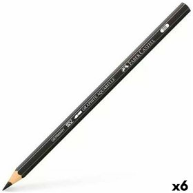 Pencil Faber-Castell Graphite Aquarelle Watercolour Black Hexagonal 2B (6 Units)
