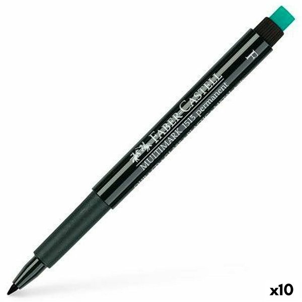 Permanent marker Faber-Castell Multimark 1513 F Black (10 Units)