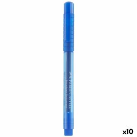 Felt-tip pens Faber-Castell Broadpen Document 1554 Blue (10 Units)