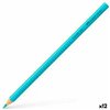 Colouring pencils Faber-Castell Colour Grip Turquoise (12 Units)
