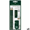 Pencil Set Faber-Castell Black (5 Units)