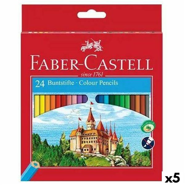 Colouring pencils Faber-Castell Multicolour (5 Units)