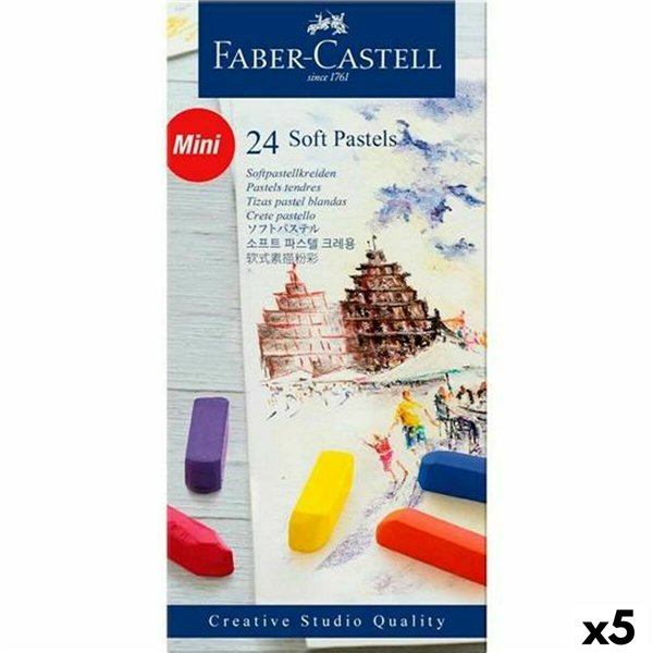 Set of soft pastel chalks Faber-Castell Multicolour (5 Units)