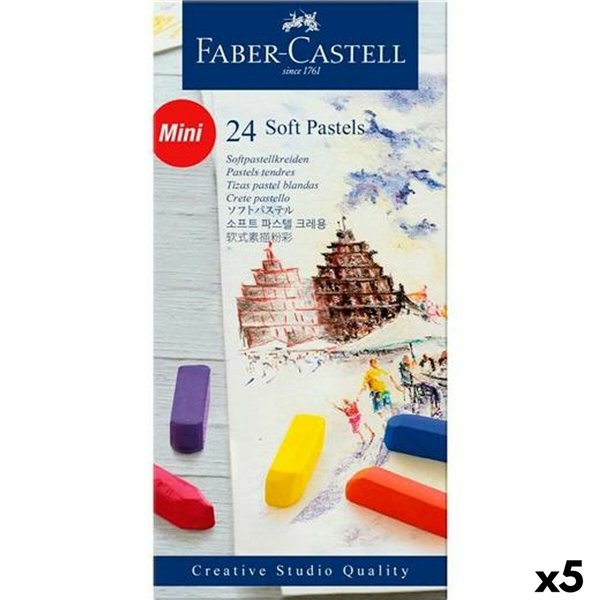 Set of soft pastel chalks Faber-Castell Multicolour (5 Units)