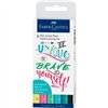 Set of Felt Tip Pens Faber-Castell Pitt Artist Calligraphy Case Cake (5 Units)