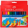 Set of Felt Tip Pens Faber-Castell Jumbo Case Multicolour (12 Units)