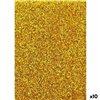 Paper Fama Glitter Golden Eva Rubber 50 x 70 cm (10 Units)