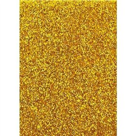 Paper Fama Glitter Golden Eva Rubber 50 x 70 cm (10 Units)