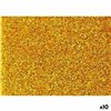 Eva Rubber Fama Golden 20 x 30 cm Glitter (10 Units)