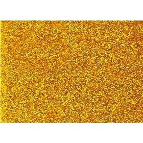 Eva Rubber Fama Golden 20 x 30 cm Glitter (10 Units)