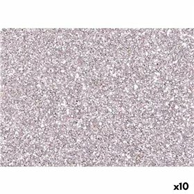 Eva Rubber Fama Silver 20 x 30 cm Glitter (10 Units)