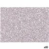 Eva Rubber Fama Silver 20 x 30 cm Glitter (10 Units)