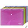 Document Holder Ingraf Plastic Multicolour Clasp A4 (10Units)