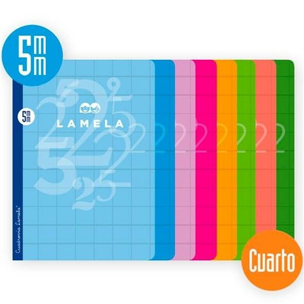 Notebook Lamela Multicolour Quarto (10 Units)