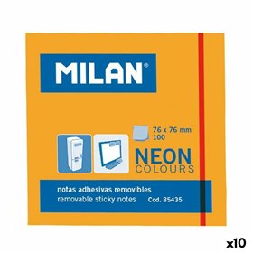 Sticky Notes Milan Orange 76 x 76 mm (10 Units)