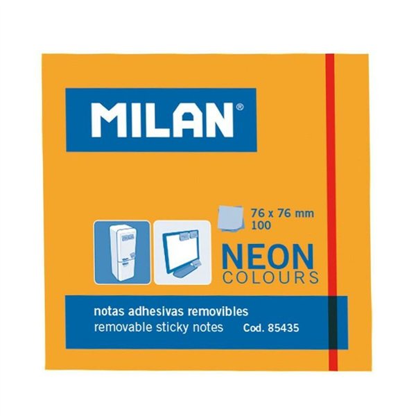 Sticky Notes Milan Orange 76 x 76 mm (10 Units)