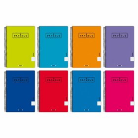 Notebook Papyrus 08-Uniclasic Quarto 80 Sheets (5 Units)
