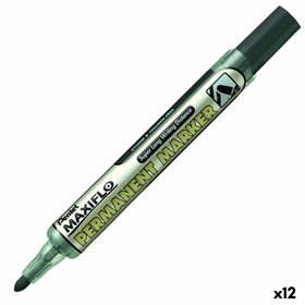 Permanent marker Pentel Maxiflo NLF50 Black (12 Units)