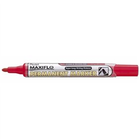 Permanent marker Pentel NLF50 Red 12 Pieces (12 Units)