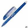 Liquid ink pen Pilot Frixion Point Erasable ink Blue (12 Units)