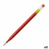 Refill for ballpoint pen Pilot G2 0,4 mm Red (12 Units)