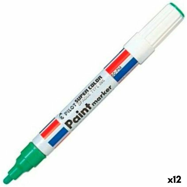 Permanent marker Pilot Green (12 Units)