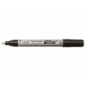 Permanent marker Pilot Disposable Silver (12 Units)