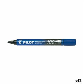 Permanent marker Pilot SCA-100 Blue (12 Units)